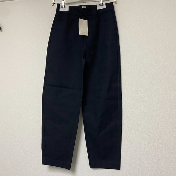 NWT Toteme Novara Tailored Structure Black Trousers With Shaped Leg XS - Picture 4 of 13